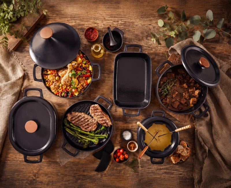 Nori Fondue Set — 8-Piece, 2 QT - Alva Cookware