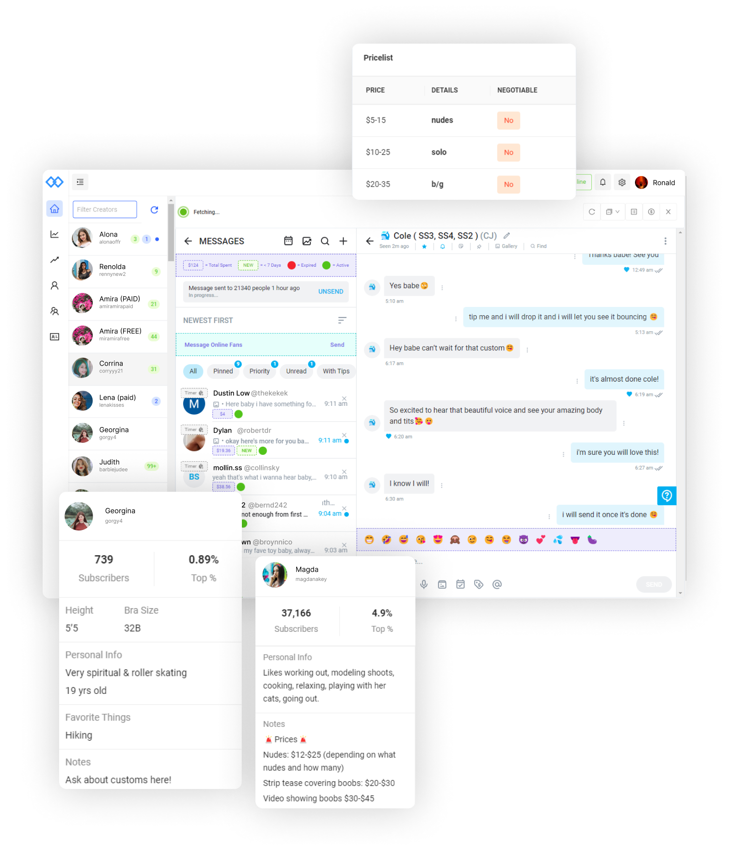 Chattly Chatterly - Your all in one creator management