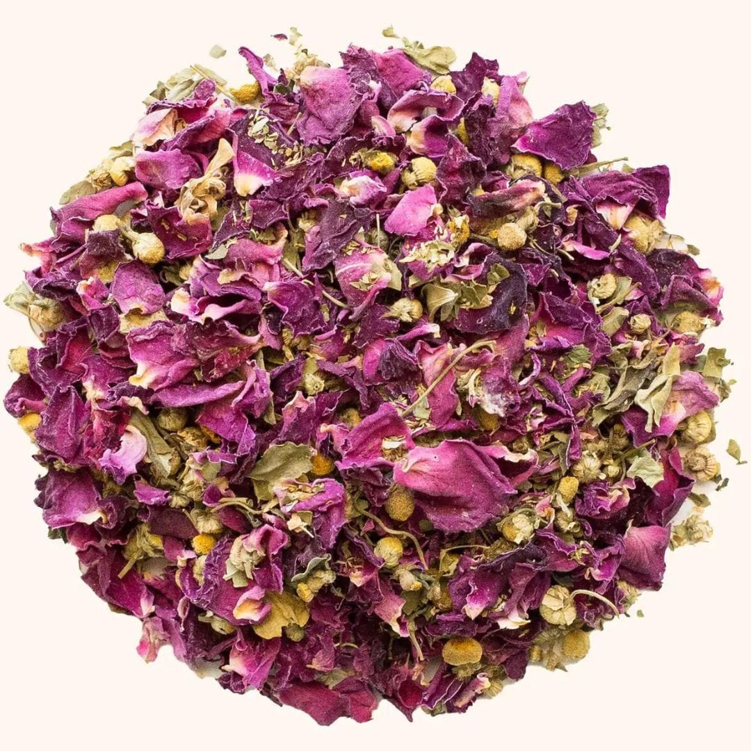 Calming Tea loose leaf tea circle