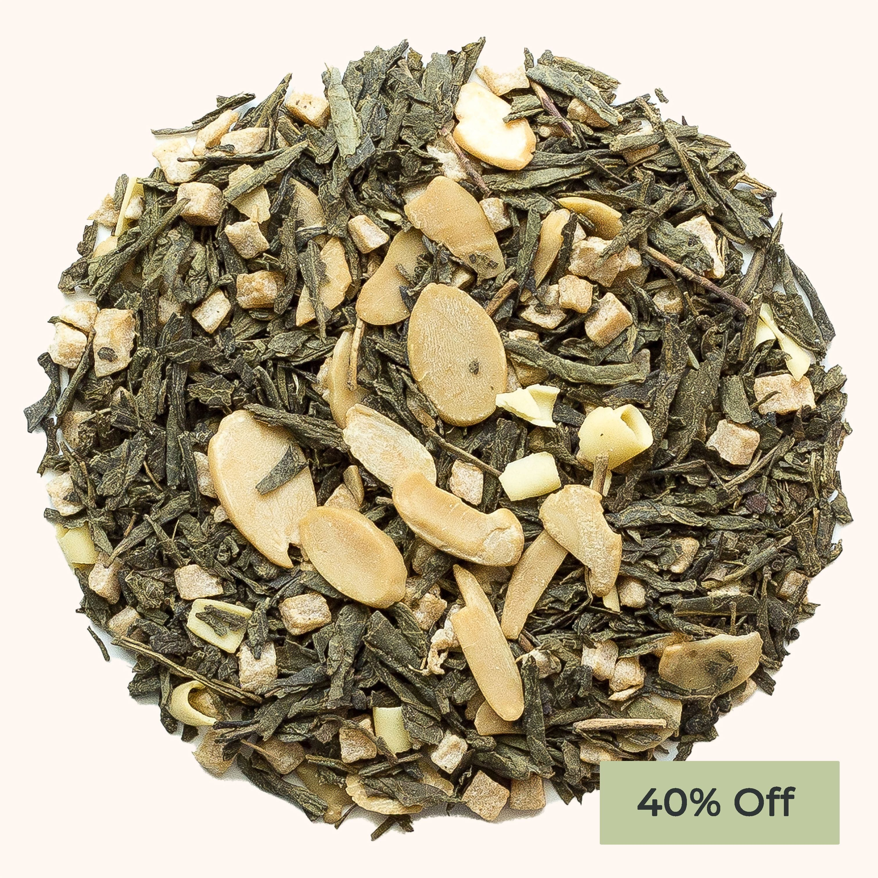 Breakfast in Bed rooibos tea blend loose leaf tea sample circle