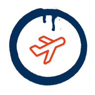 Plain icon in graffiti style