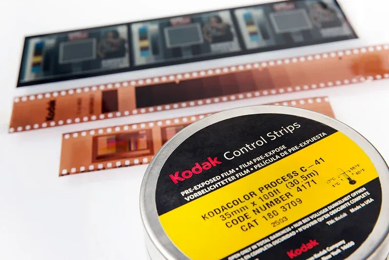 controls strips for 35mm film