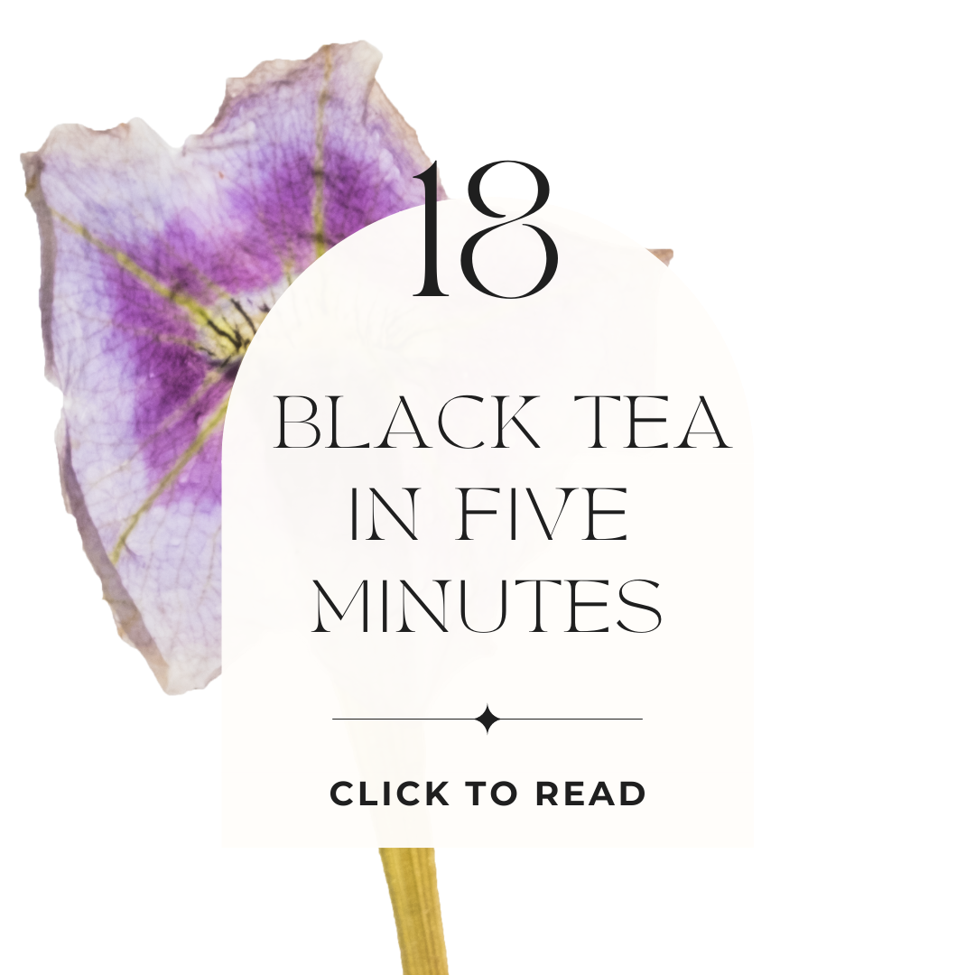Day 18 - 30 Days of Tea Challenge floral infographic