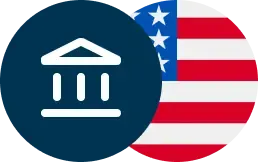 government icon by American flag icon