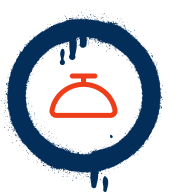Concierge icon in graffiti style