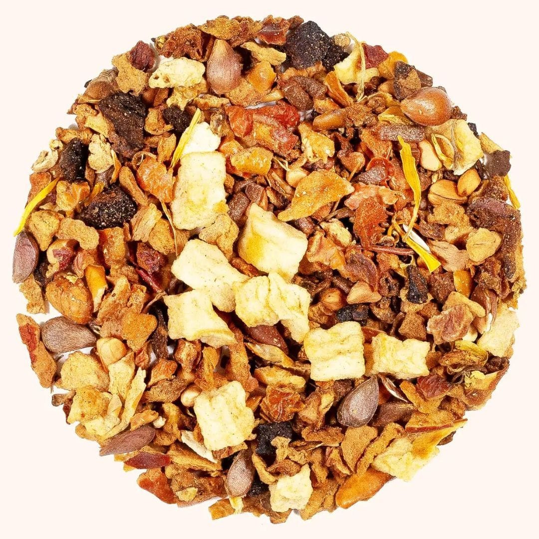 Elderflower Grapefruit Nectar loose leaf herbal tea sample circle