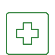 An icon representing healthcare coverage
