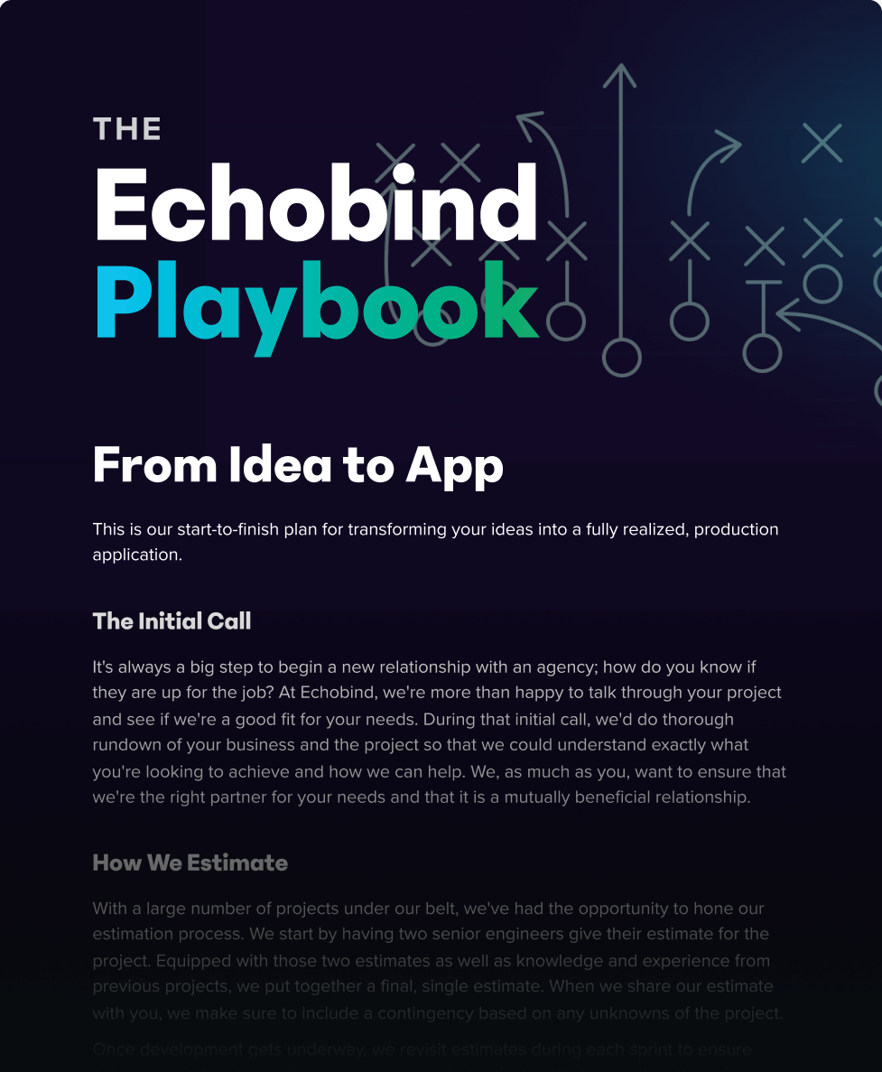 Screenshot of Echobind Playbook book cover summary