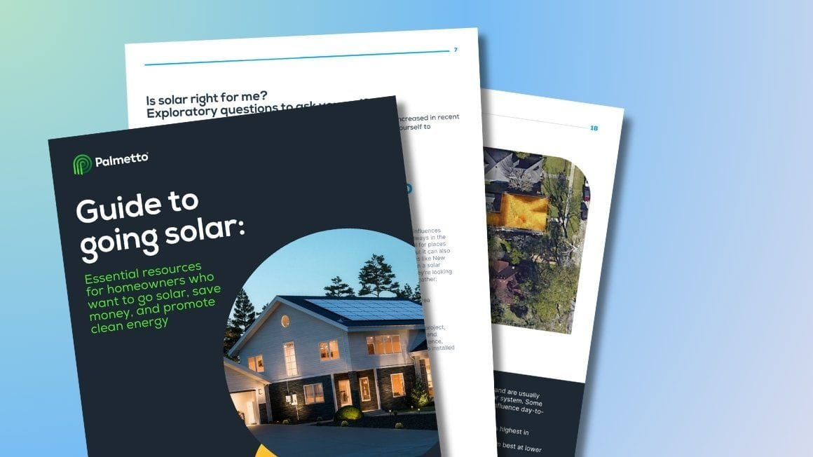 A preview of Palmetto's Guide to Solar