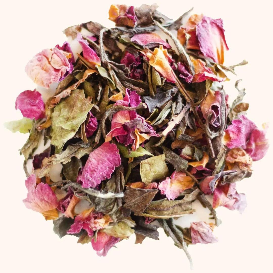 White Rose Tea by Tea Fiori loose leaf tea sample