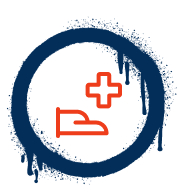 insurance icon in graffiti style