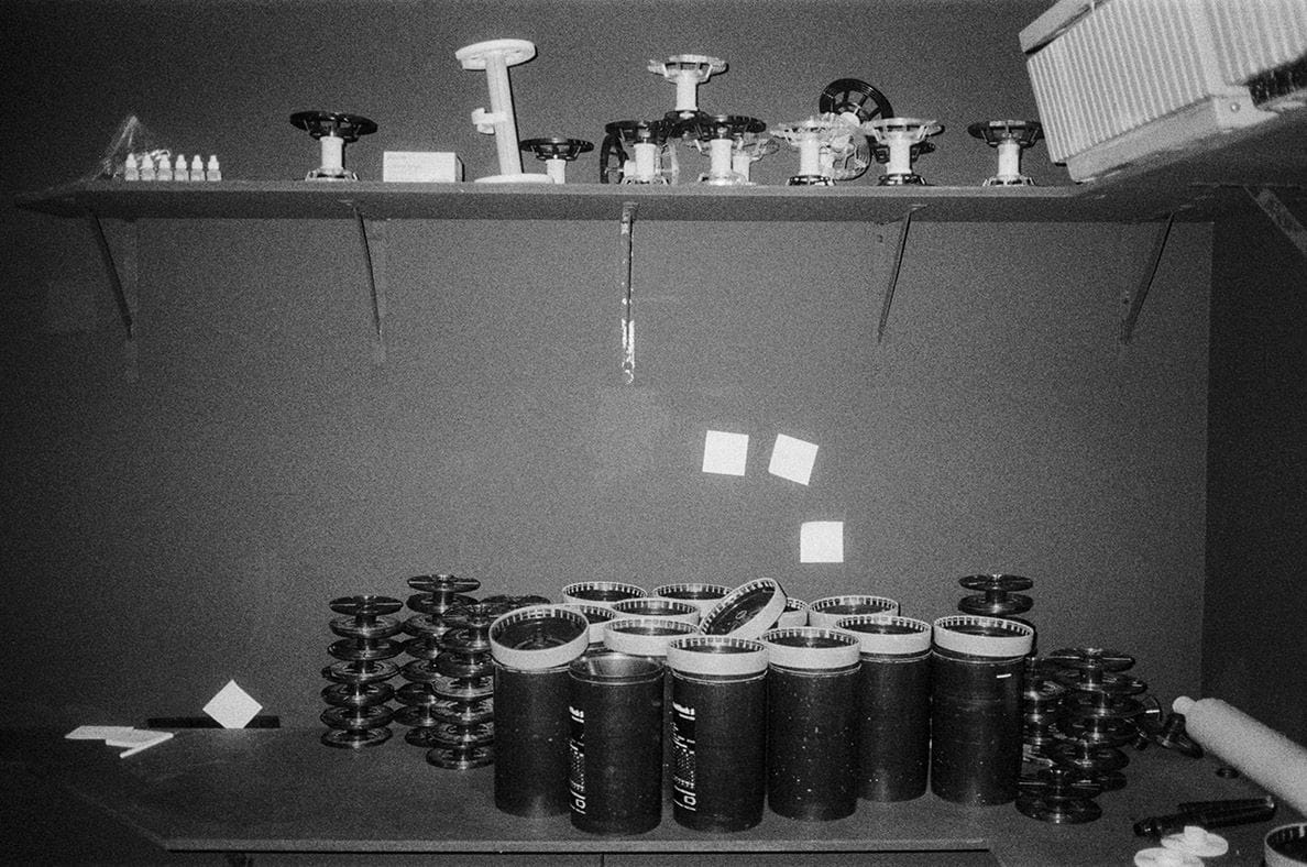 photo of a darkroom with jobo tanks