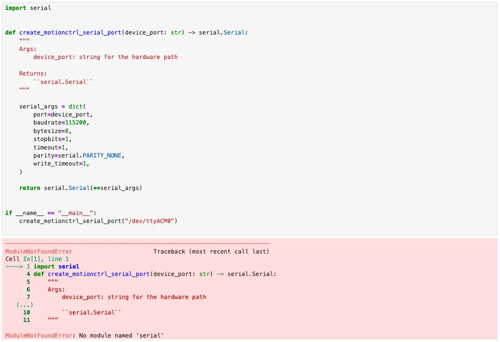 Motion controller connection diagram