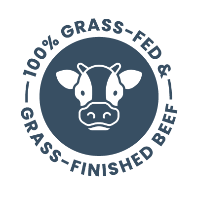 100% grass-fed & grass-finished beef