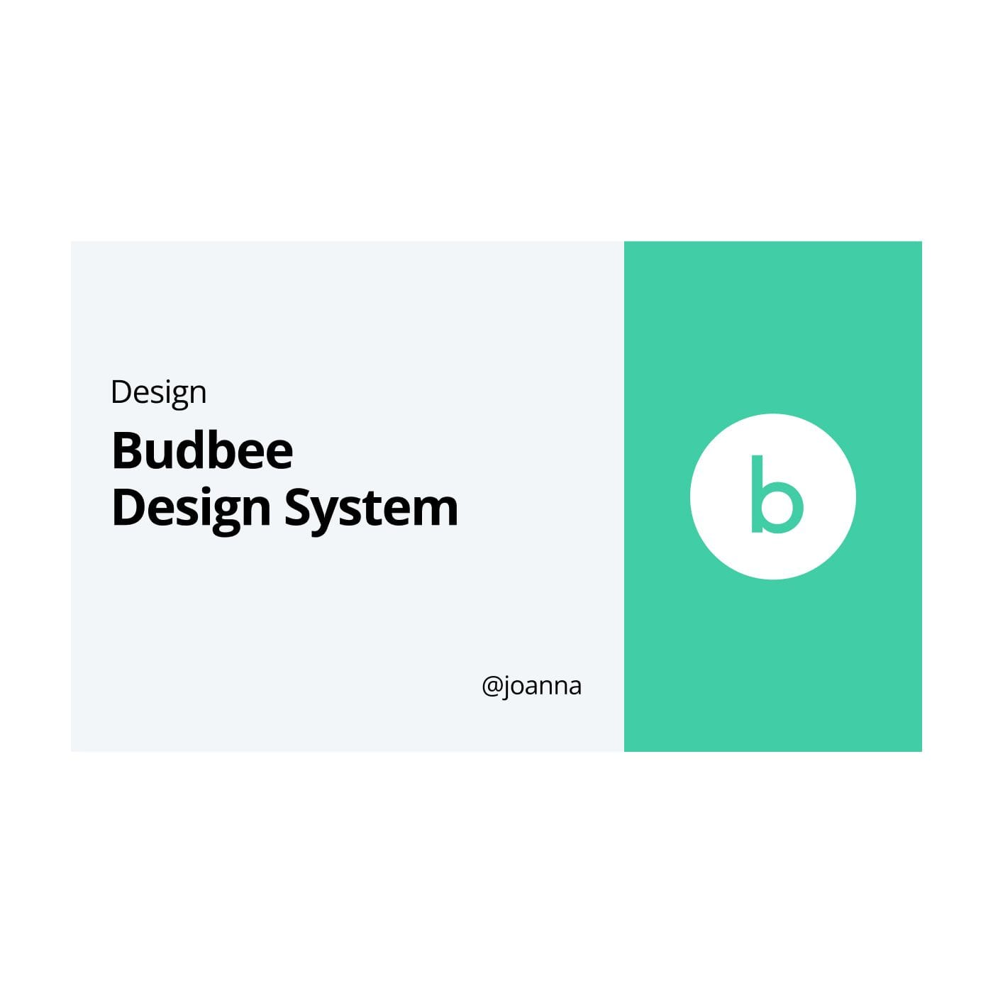 Printscreen of front page from Budbee Design system