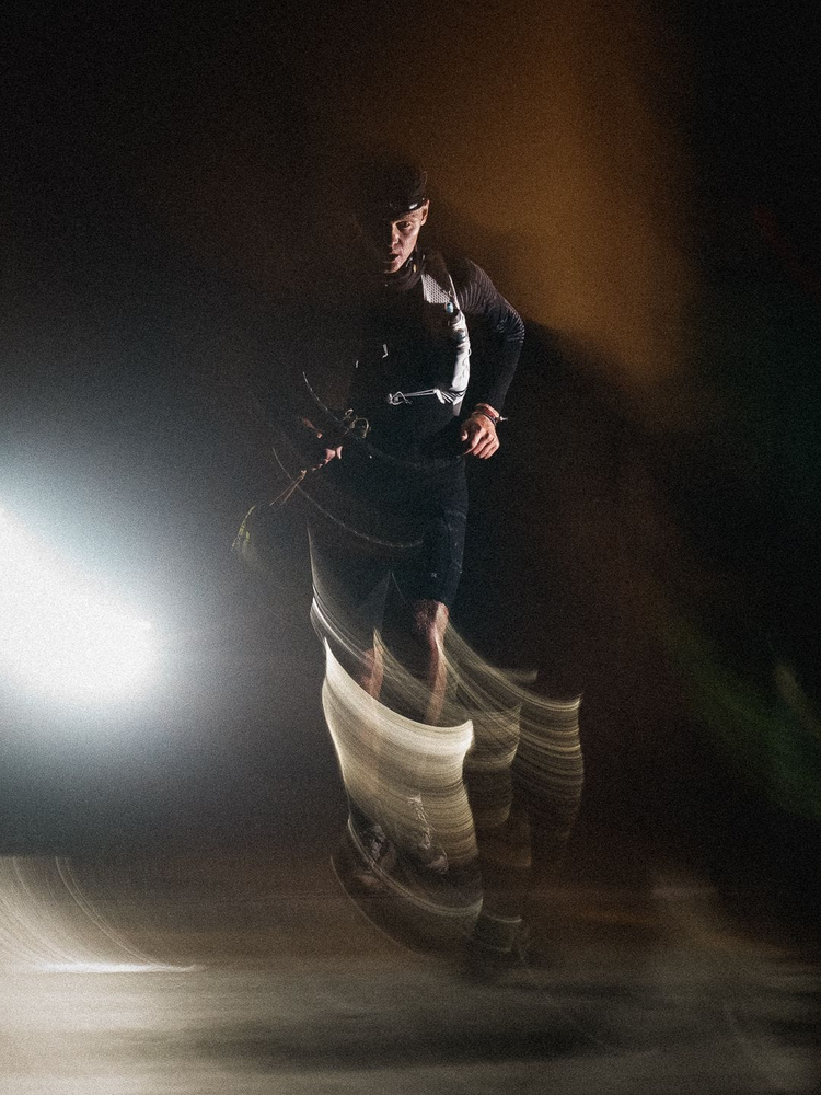 Baptiste Chassagne trail dans la nuit 