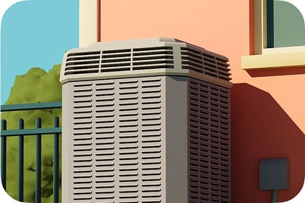 Illustration of HVAC unit