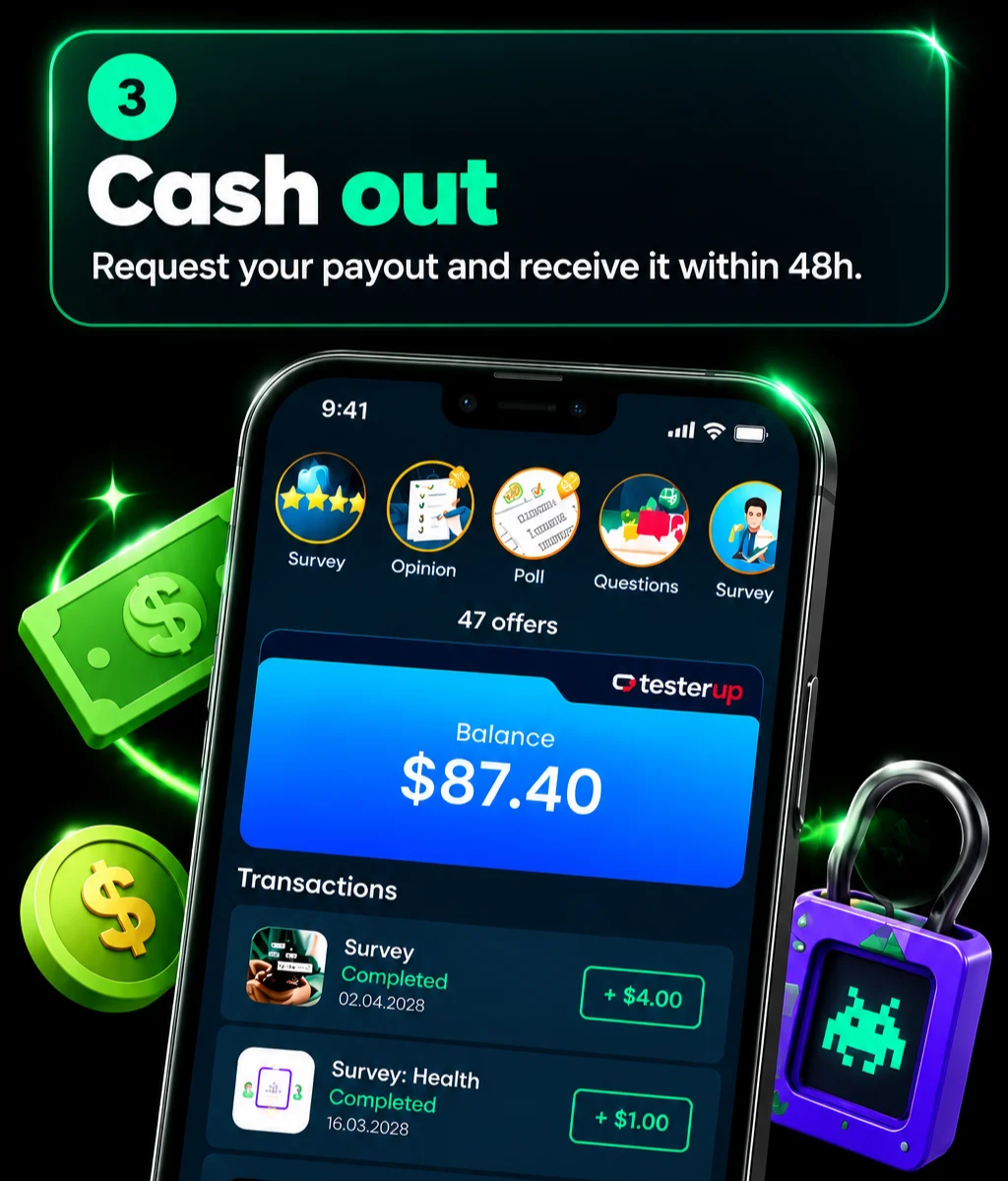 how testerup works - paypal request