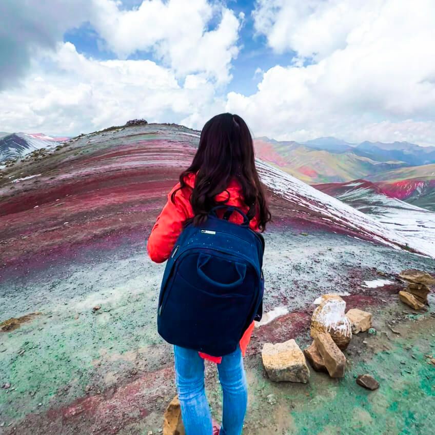 backpack in nature