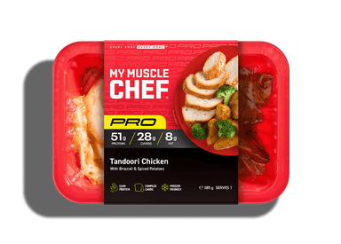My Muscle Chef Pro Salsa Verde Chicken with Vegetables and Cauliflower Potato Mash, featuring 50g protein, Australian made, dietitian approved.