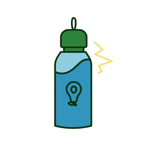 Illustration of water bottle