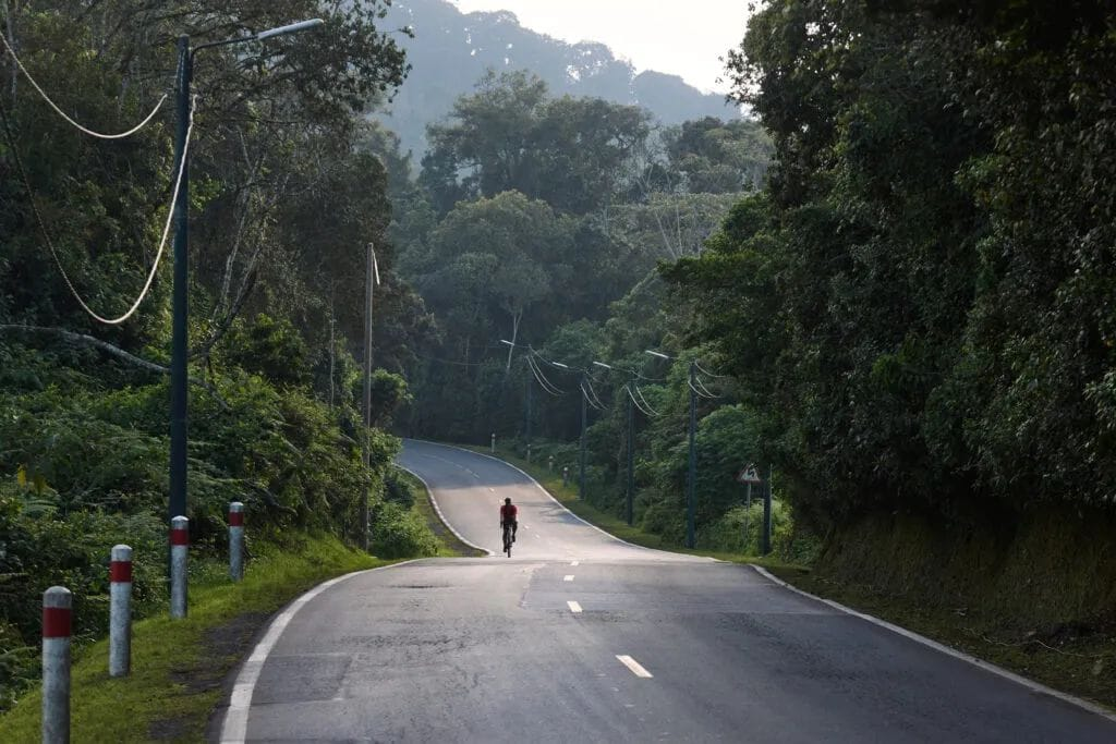 Race Around Rwanda jungle cycliste