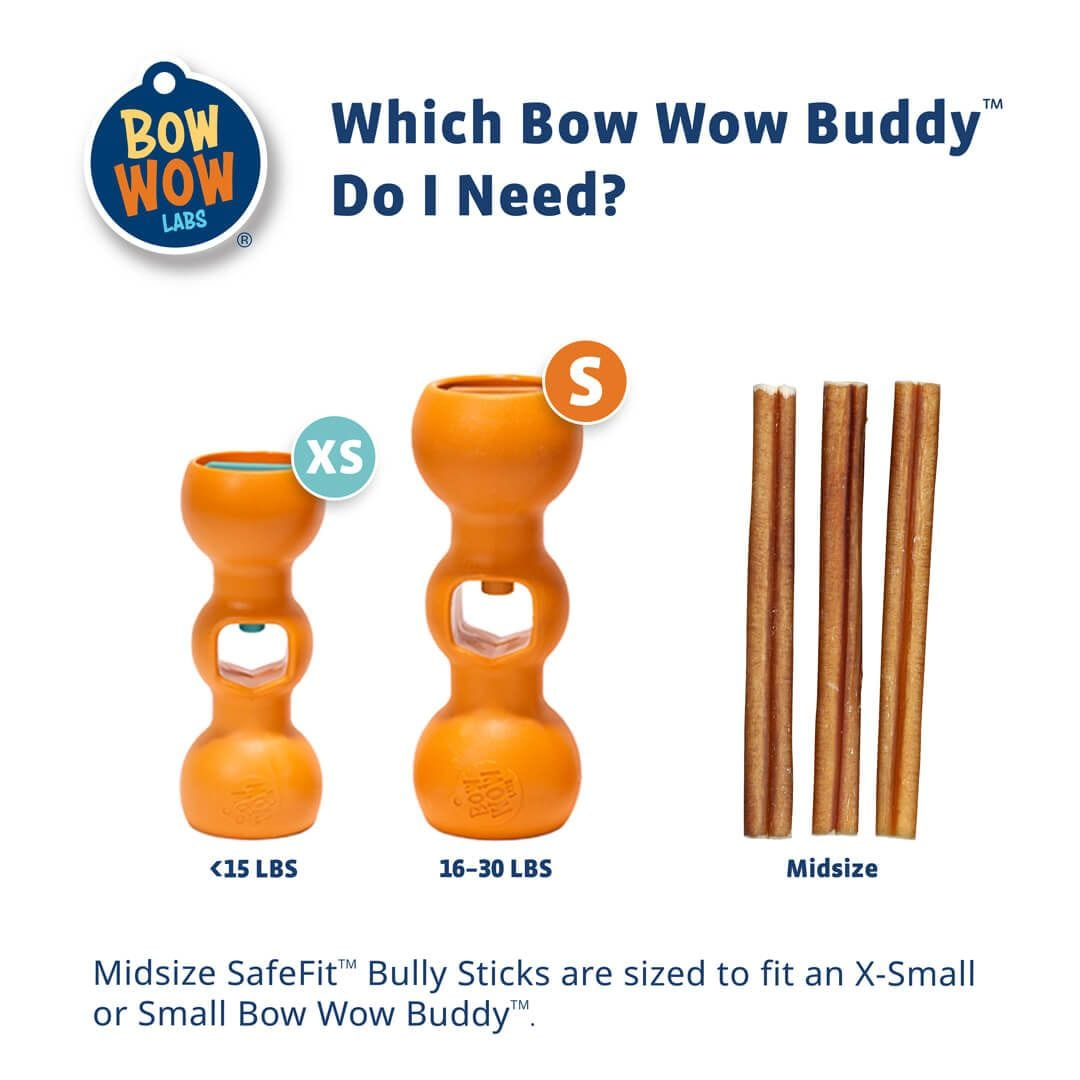 bow wow labs bully stick sizing chart