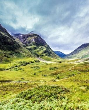 hills and fields landscape wall mural