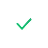 green checkmark