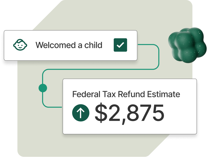 UI component demonstrating how data can promote healthy financial habits