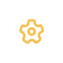 yellow cog wheel