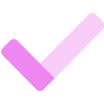 Magenta checkmark