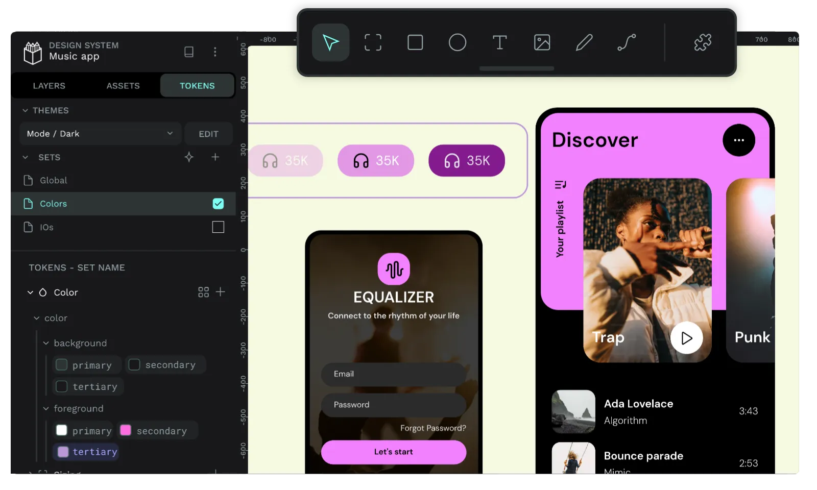 App project in penpot.