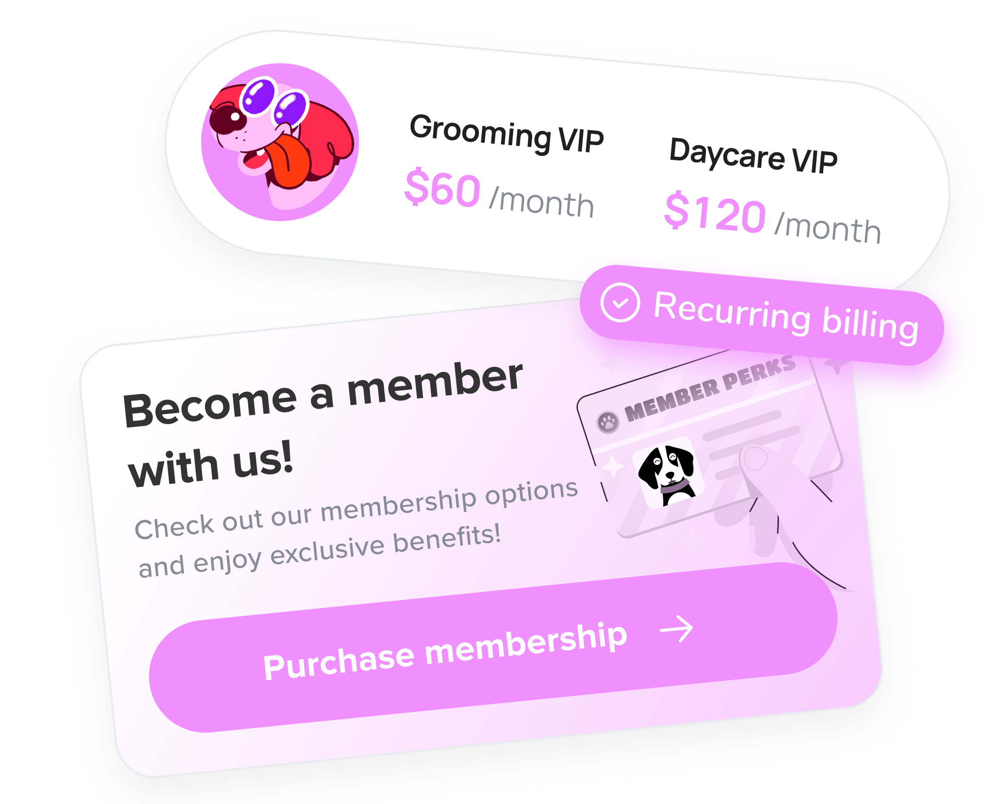 Illustration of membership options with MoeGo