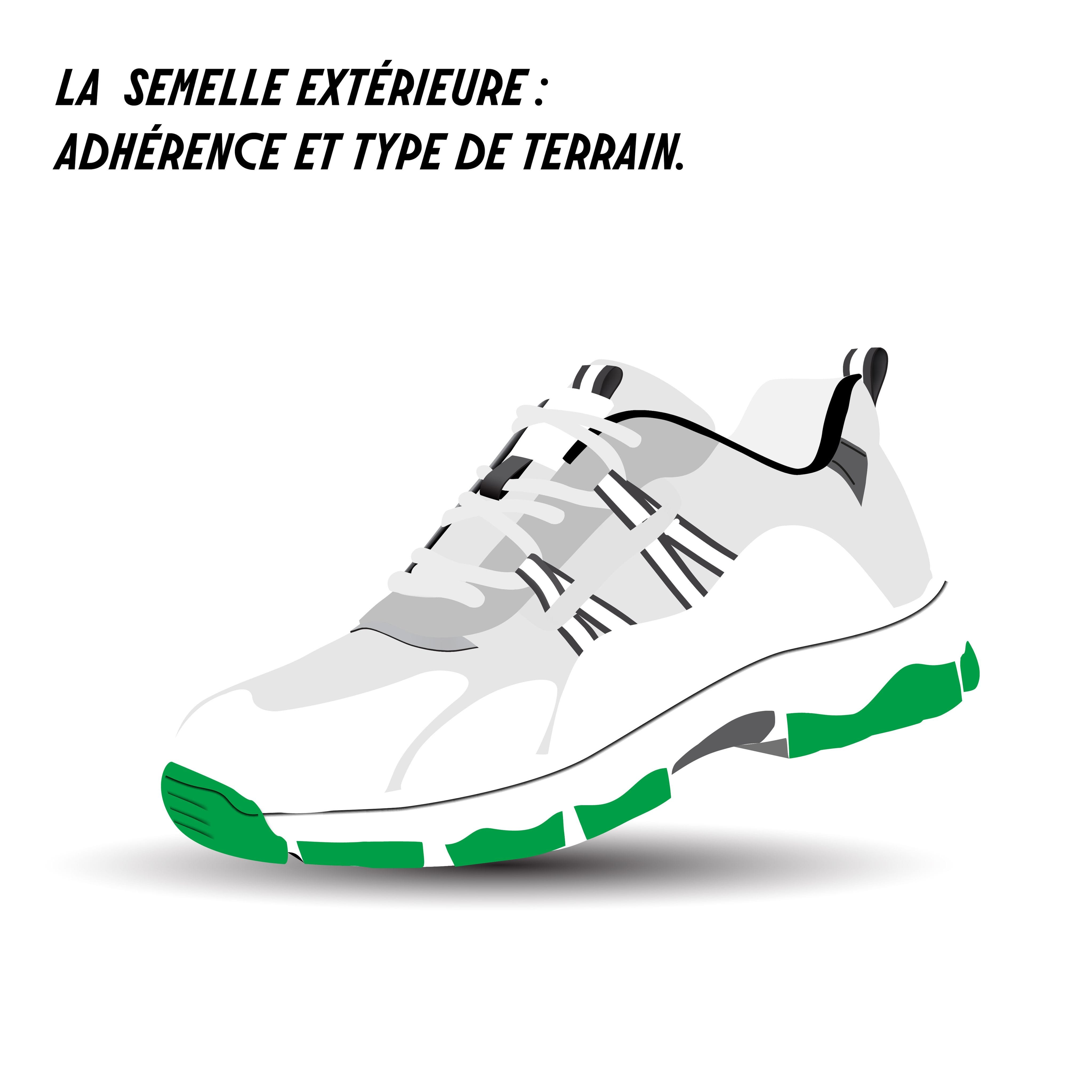 Chaussure de trail semelle extérieure 