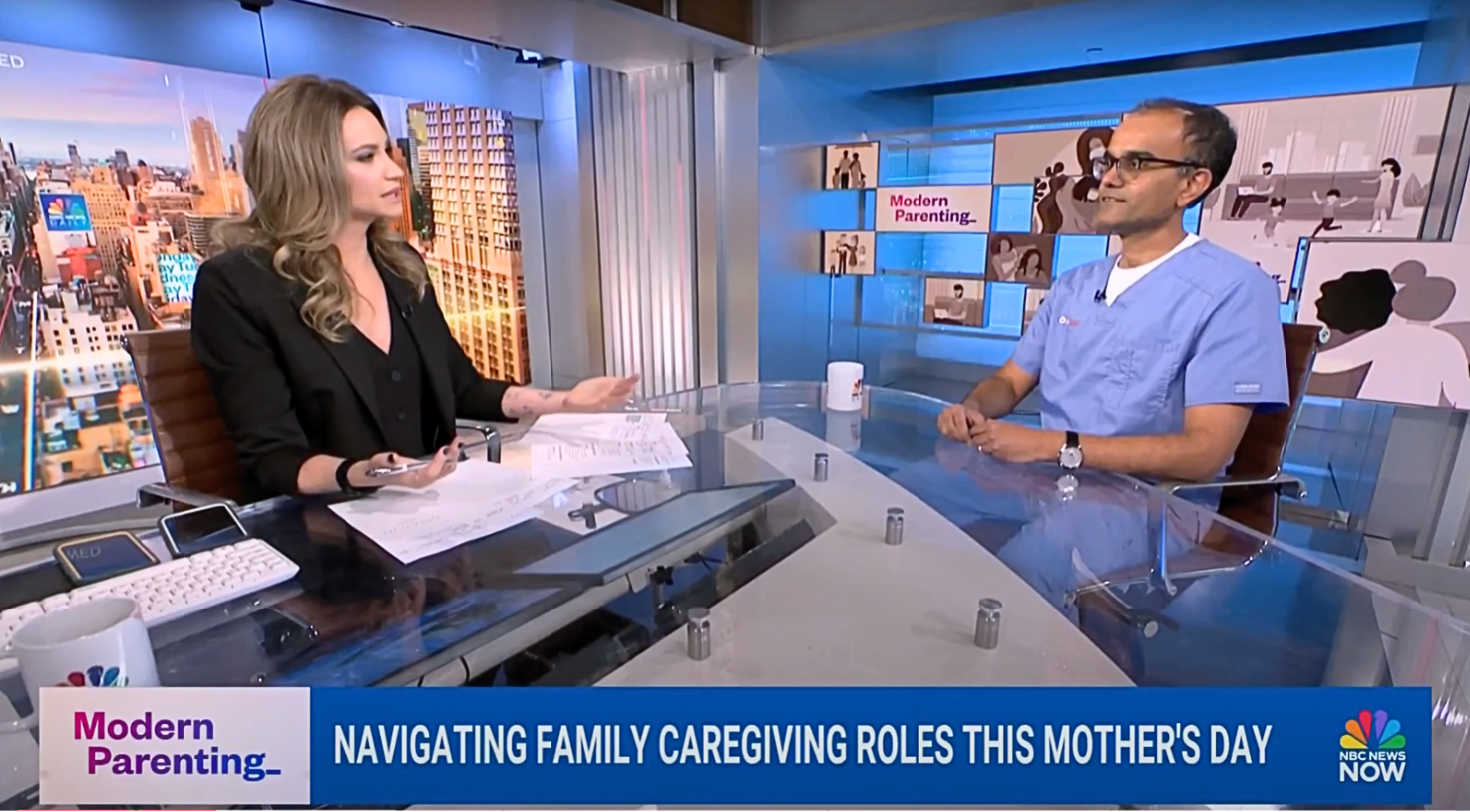 careyaya CEO on TV with NBC News anchor