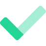 green checkmark