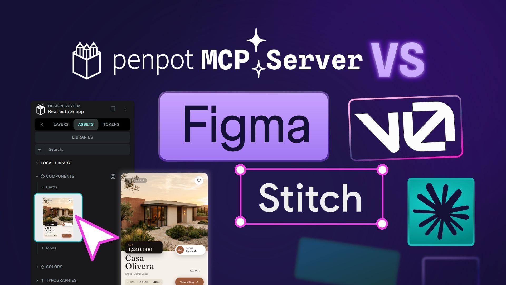 The menu to import Penpot  files from the dashboard. 
