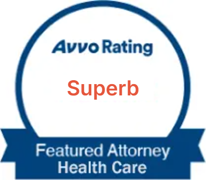 Avvo Rating Superb badge, Featured Attorney Health Care