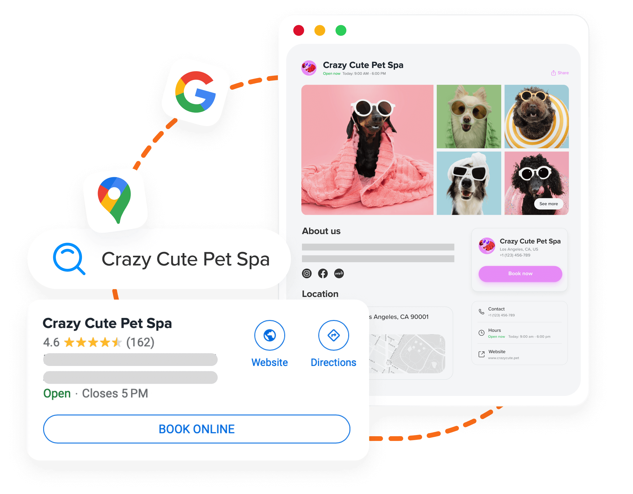 Reserve with Google MoeGo feature