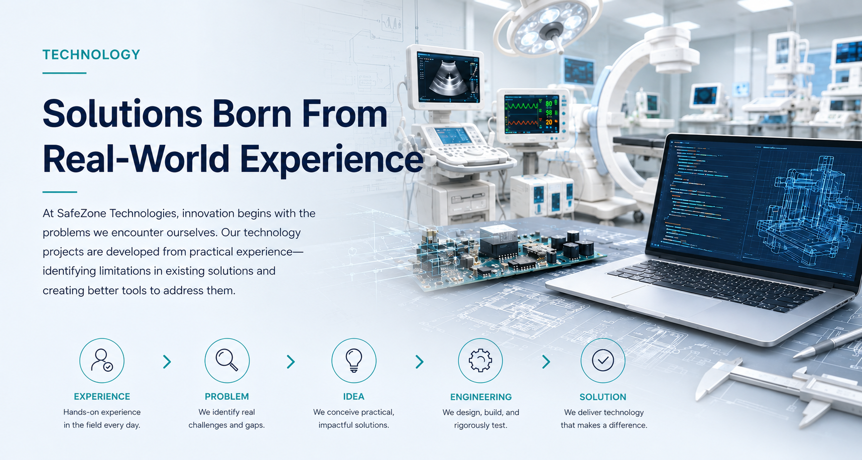 SafeZone Technologies – technology solutions developed from real-world medical equipment experience