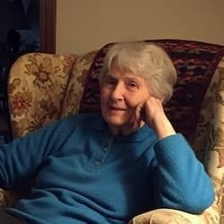 smiling elderly asian woman