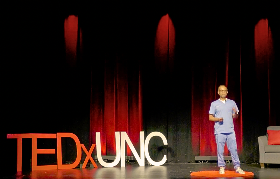 careyaya CEO giving speech at TED x UNC