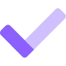 Purple checkmark