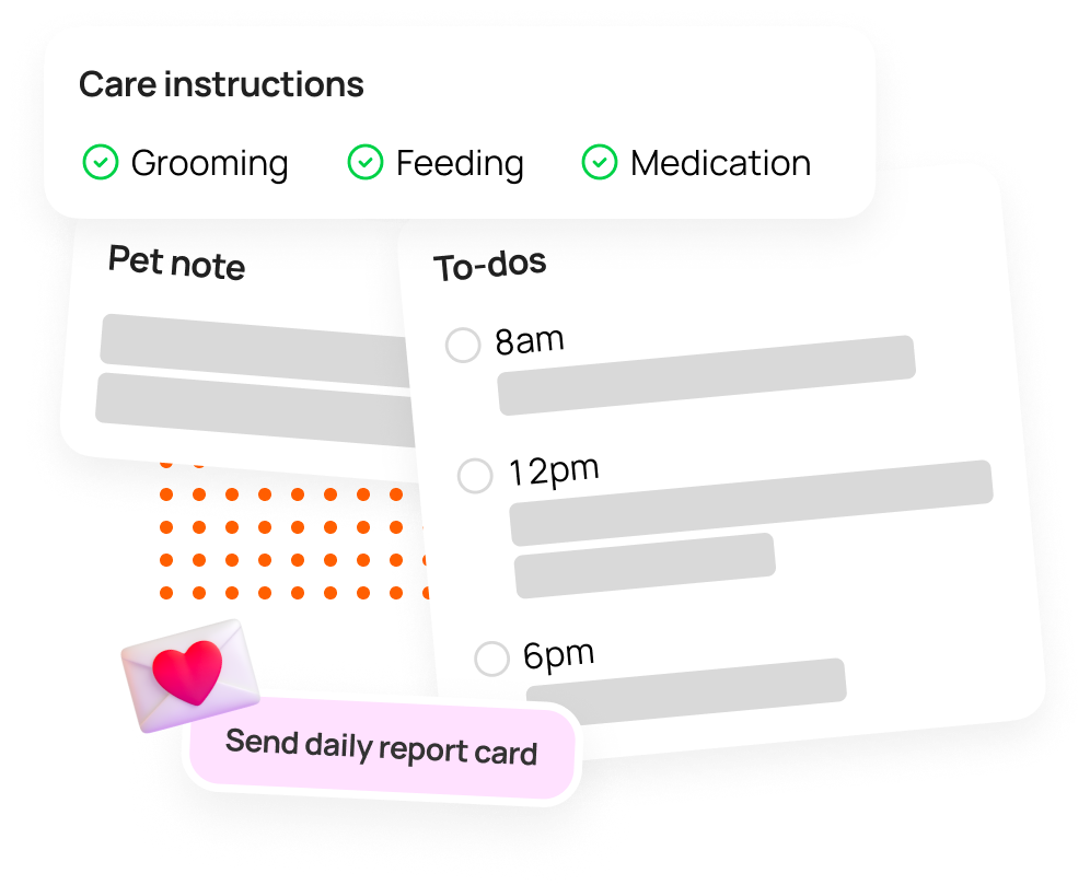 Illustration of MoeGo care instructions