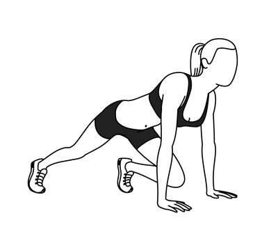 Exercice mountain climbers