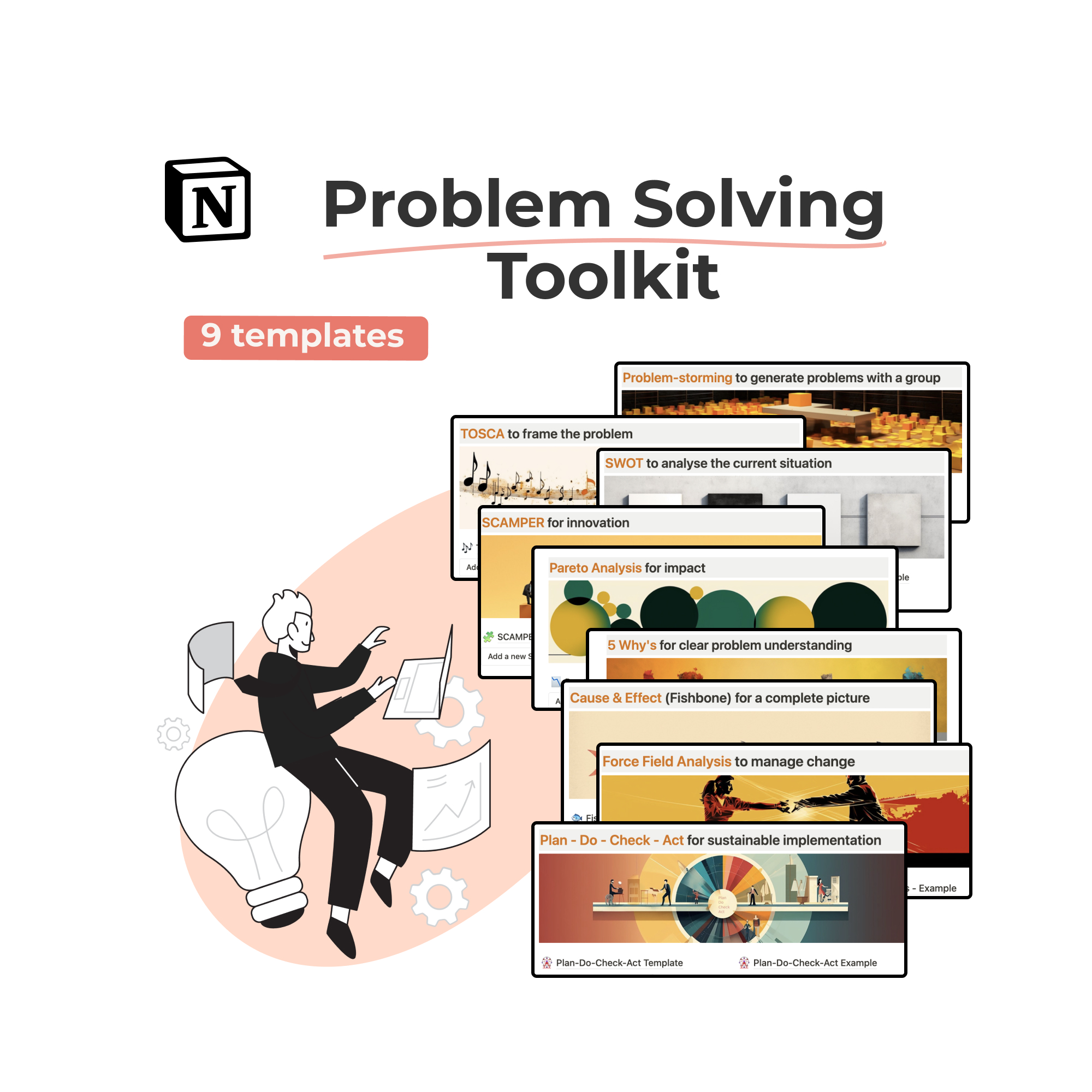 Problem solving toolkit thumbnail - 9 templates for effective problem solving.