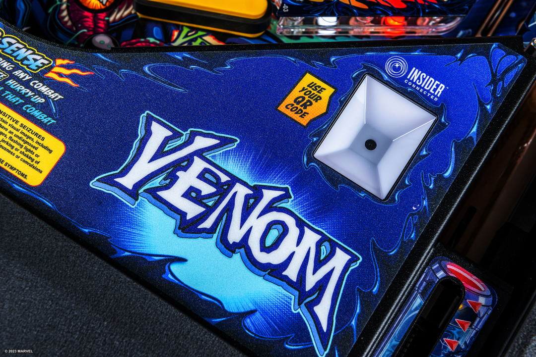 Insider Connected Scanner on Venom Premium Pinball Machine.