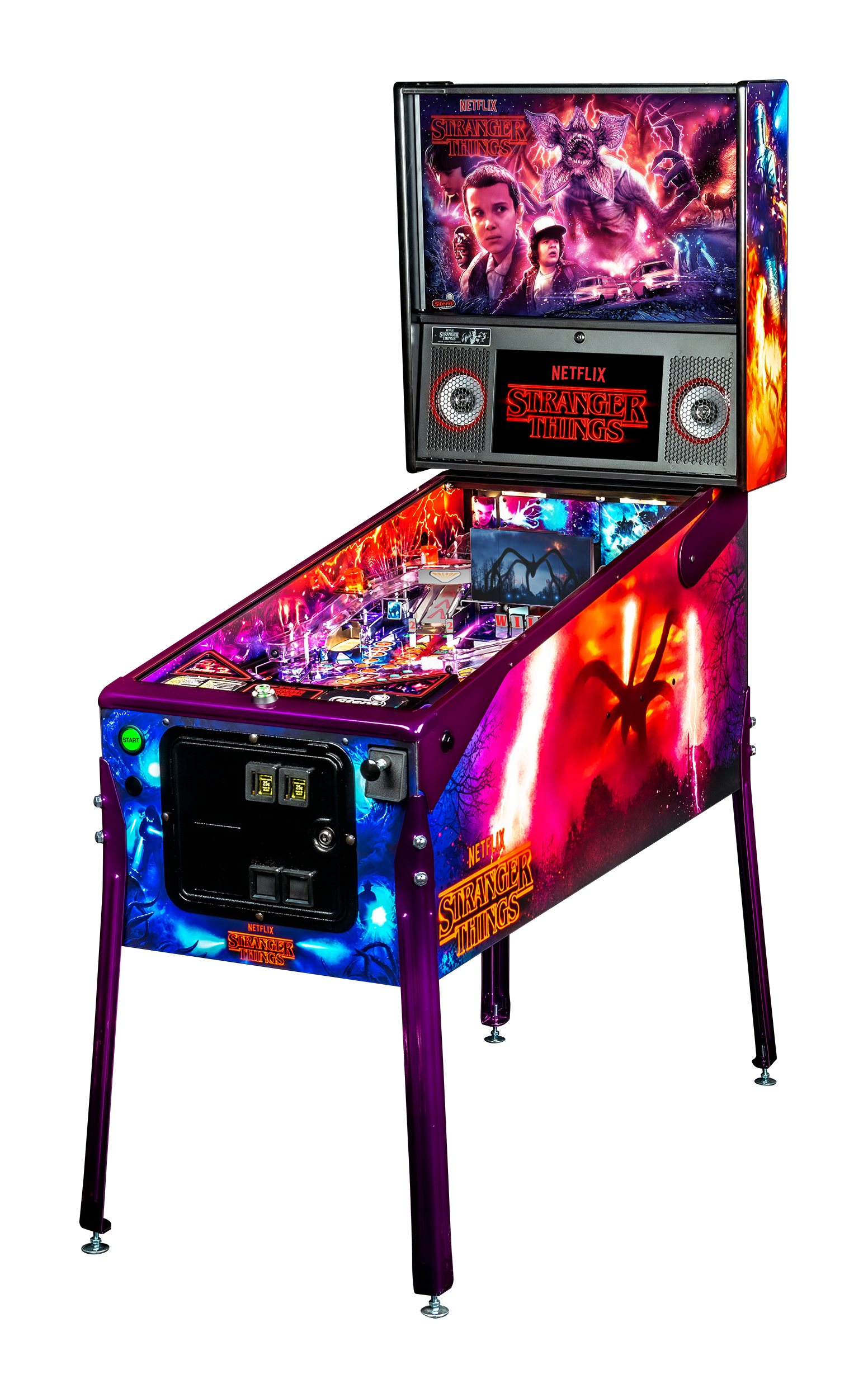 Left Facing Stranger Things Limited Edition pinball.