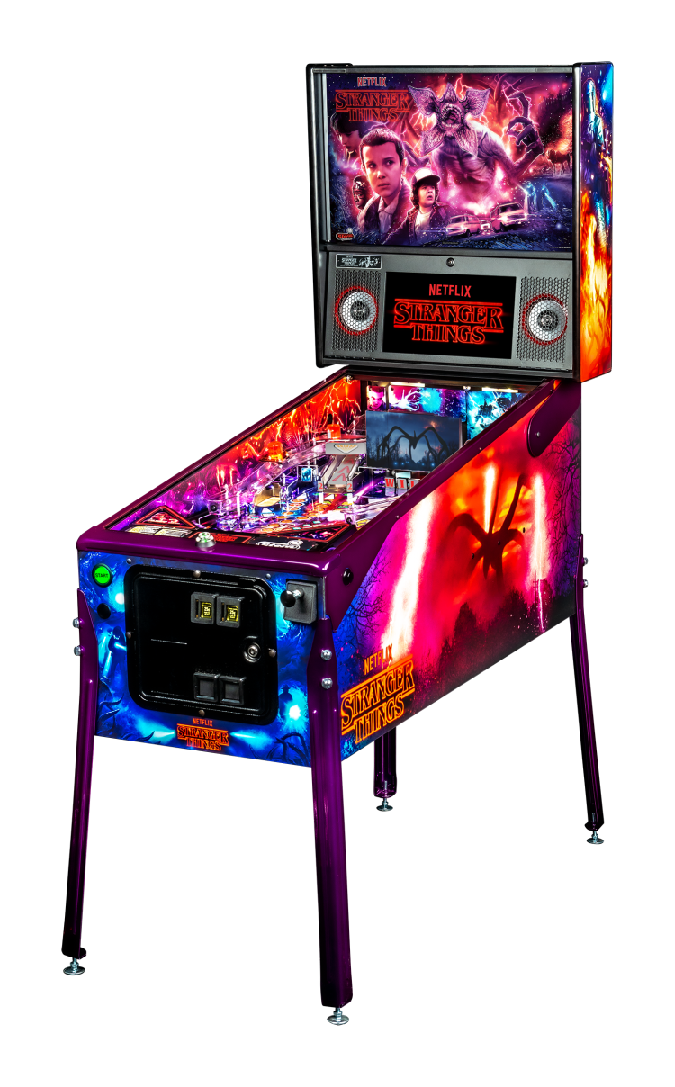 Left Facing Stranger Things Limited Edition pinball.